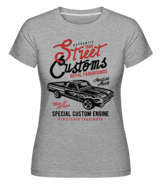 Street Custom -  T-shirt Shirtinator femme - Gris chiné - Devant