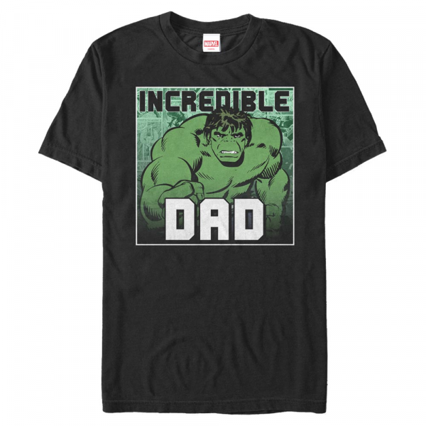 Marvel - Avengers - Hulk Incredible Dad - Father's Day - Homme T-shirt - Noir - Devant