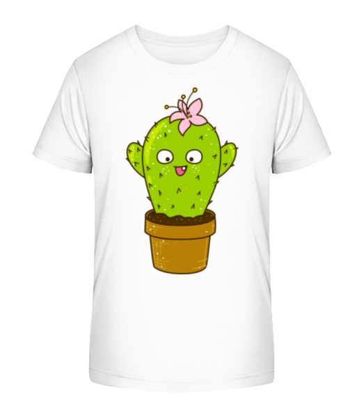 Cactus Drôle - T-shirt bio Enfant Stanley Stella - Blanc - Devant