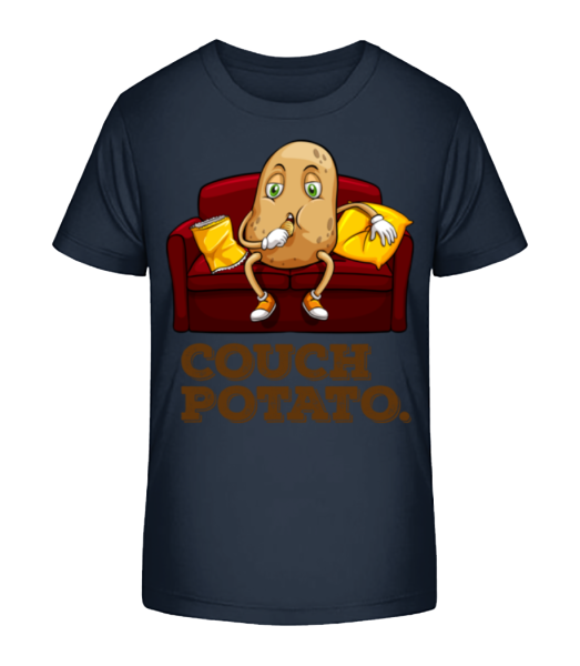 Couch Potato - Kinder Bio T-Shirt Stanley Stella - Marine - Vorne
