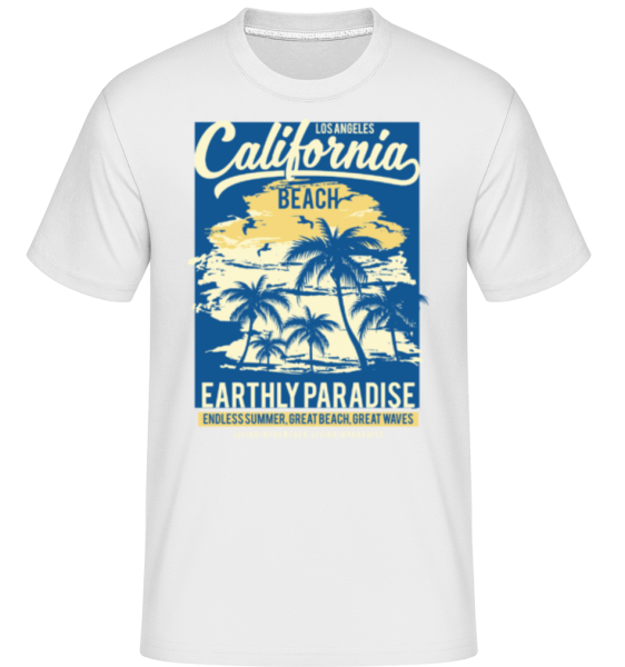 California Beach -  T-Shirt Shirtinator homme - Blanc - Devant