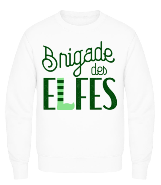 Brigade Des Elfes - Sweatshirt Homme - Blanc - Devant
