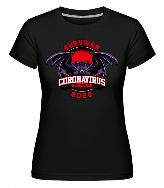 Survivor Corona Virus - Shirtinator Frauen T-Shirt - Schwarz - Vorn