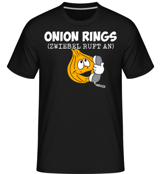Onion Rings - Shirtinator Männer T-Shirt - Schwarz - Vorne