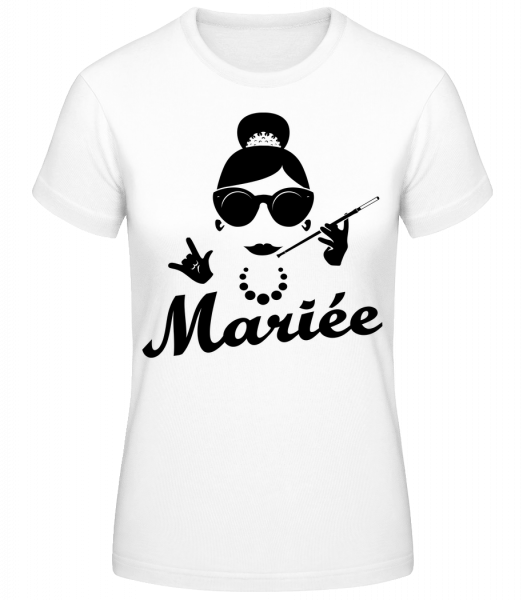 Mariée - T-shirt standard Femme - Blanc - Devant