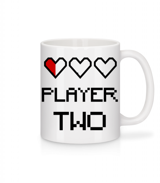 Player Two - Mug en céramique blanc - Blanc - Devant