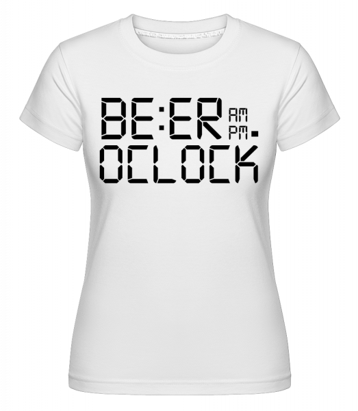 Beer O'Clock -  T-shirt Shirtinator femme - Blanc - Devant