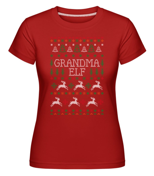 Grandma Elf -  T-shirt Shirtinator femme - Rouge - Devant