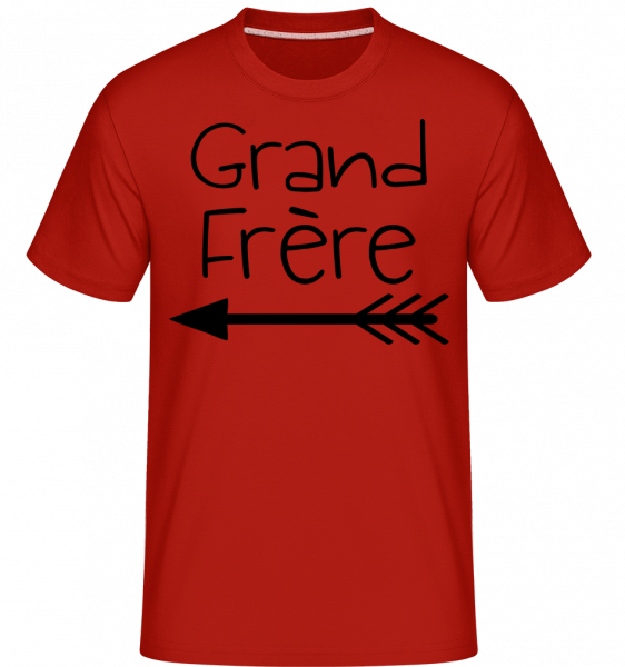 Grand Frère -  T-Shirt Shirtinator homme - Rouge - Devant