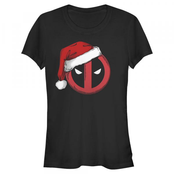 Marvel - Deadpool - Deadpool Santa Hat - Christmas - Femme T-shirt - Noir - Devant