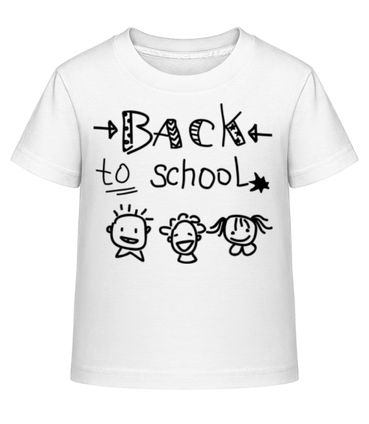 Back To School - Kinder Shirtinator T-Shirt - Weiß - Vorne