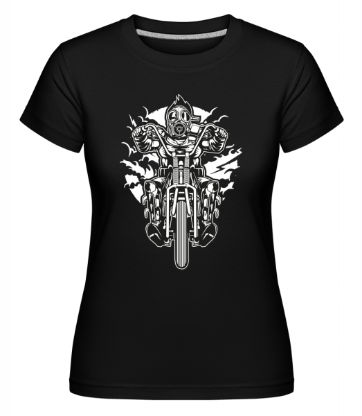 Gasmask Chopper -  T-shirt Shirtinator femme - Noir - Devant