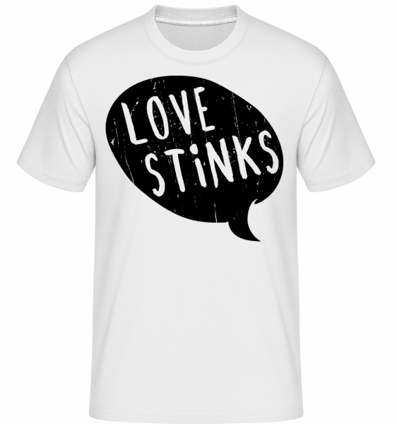 Love Stinks Bubble -  T-Shirt Shirtinator homme - Blanc - Devant