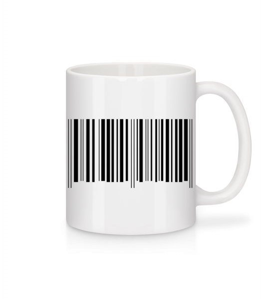 Barcode - Mug en céramique blanc - Blanc - Devant