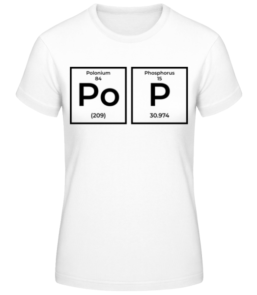 Pop Periodic Table - T-shirt standard Femme - Blanc - Devant