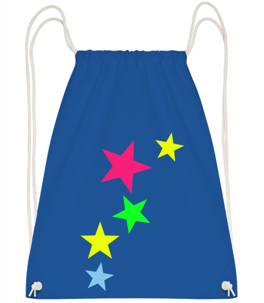 Étoiles De Couleurs - Sac à dos Drawstring - Bleu royal - Devant