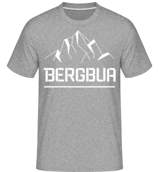 Bergbua - Shirtinator Männer T-Shirt - Grau meliert - Vorne