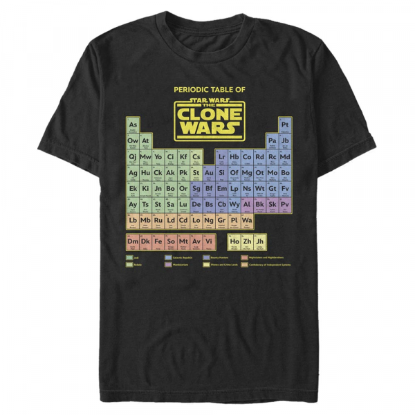 Star Wars - The Clone Wars - Clone Wars Clone Wars Table - Männer T-Shirt - Schwarz - Vorne