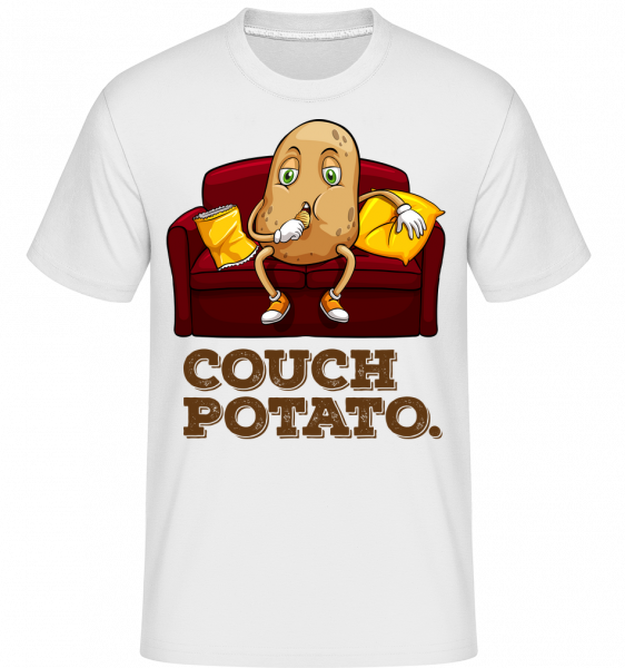 Couch Potato - Shirtinator Männer T-Shirt - Weiß - Vorn