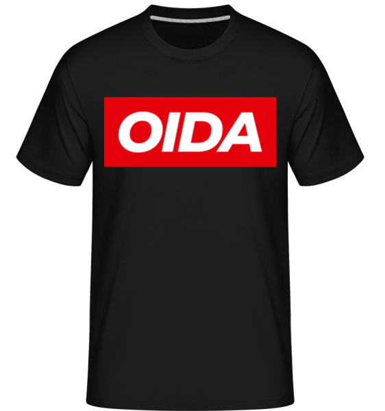 Oida - Shirtinator Männer T-Shirt - Schwarz - Vorne