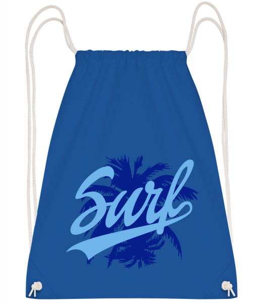Surf Icon Blue - Turnbeutel - Royalblau - Vorn
