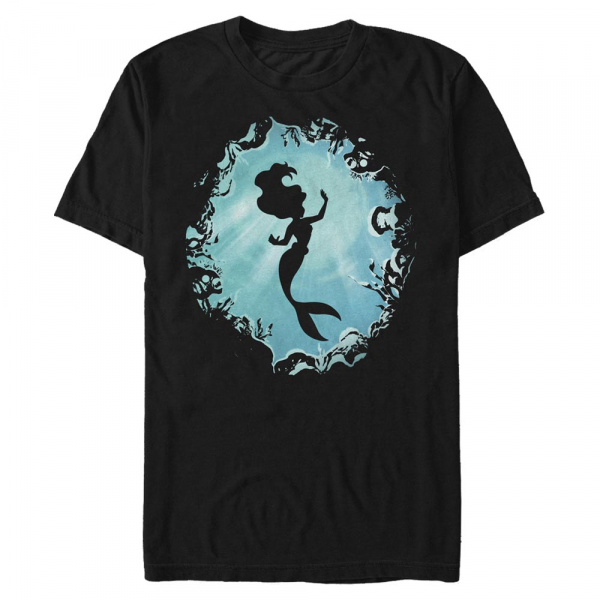 Disney - Ariel La Petite Sirène - Malá mořská víla Grotto - Homme T-shirt - Noir - Devant